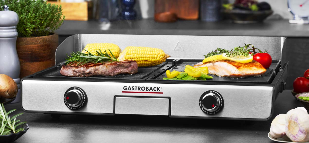 GASTROBACK® Table Grill - 42524 Design Table Grill Plancha & BBQ GASTROBACK® Table Grill - 42524 Design Table Grill Plancha & BBQ