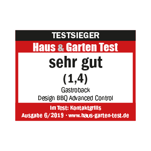 TESTSIEGER Kontaktgrills - GASTROBACK® Design BBQ Advanced Control 42539 - Haus und Garten Test 2019 TESTSIEGER Kontaktgrills - GASTROBACK® Design BBQ Advanced Control 42539 - Haus und Garten Test 2019